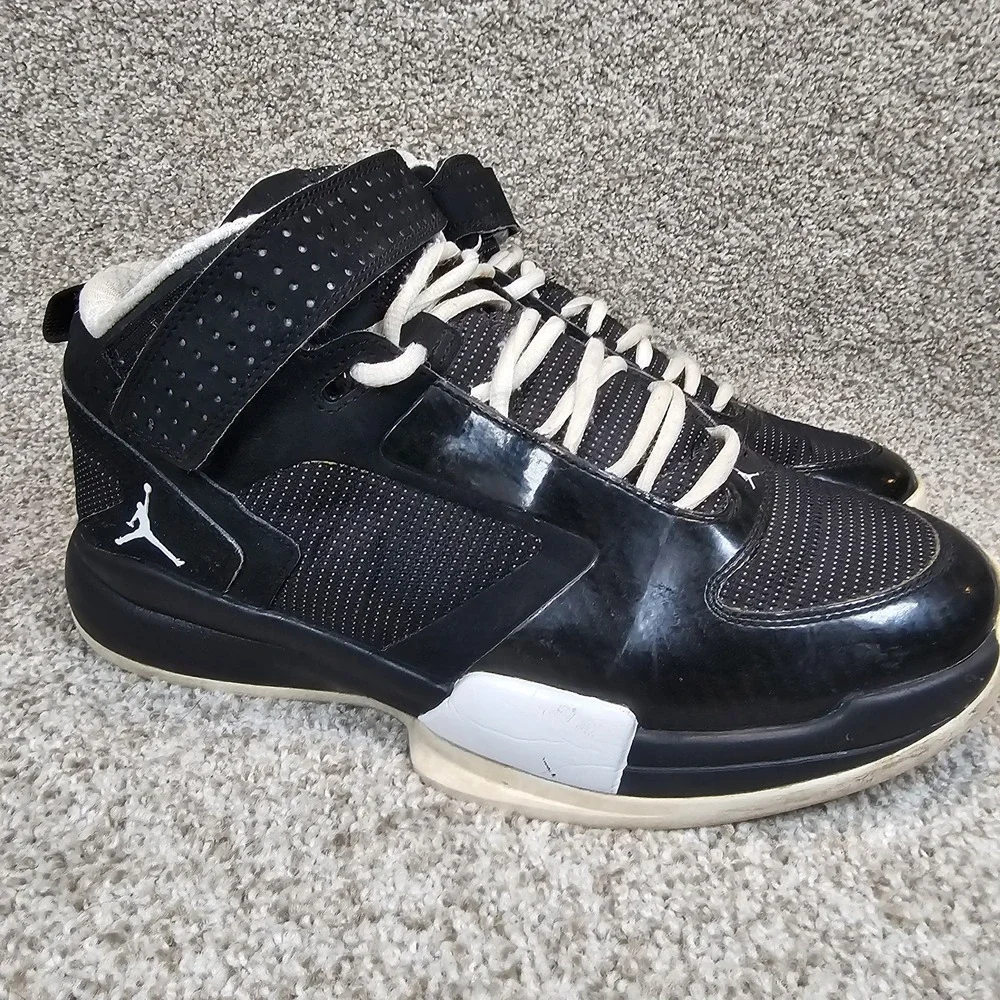 Nike Jordan Flight SC-1 Jumpman Black White Shoes Mens Size 9.5 454043-010